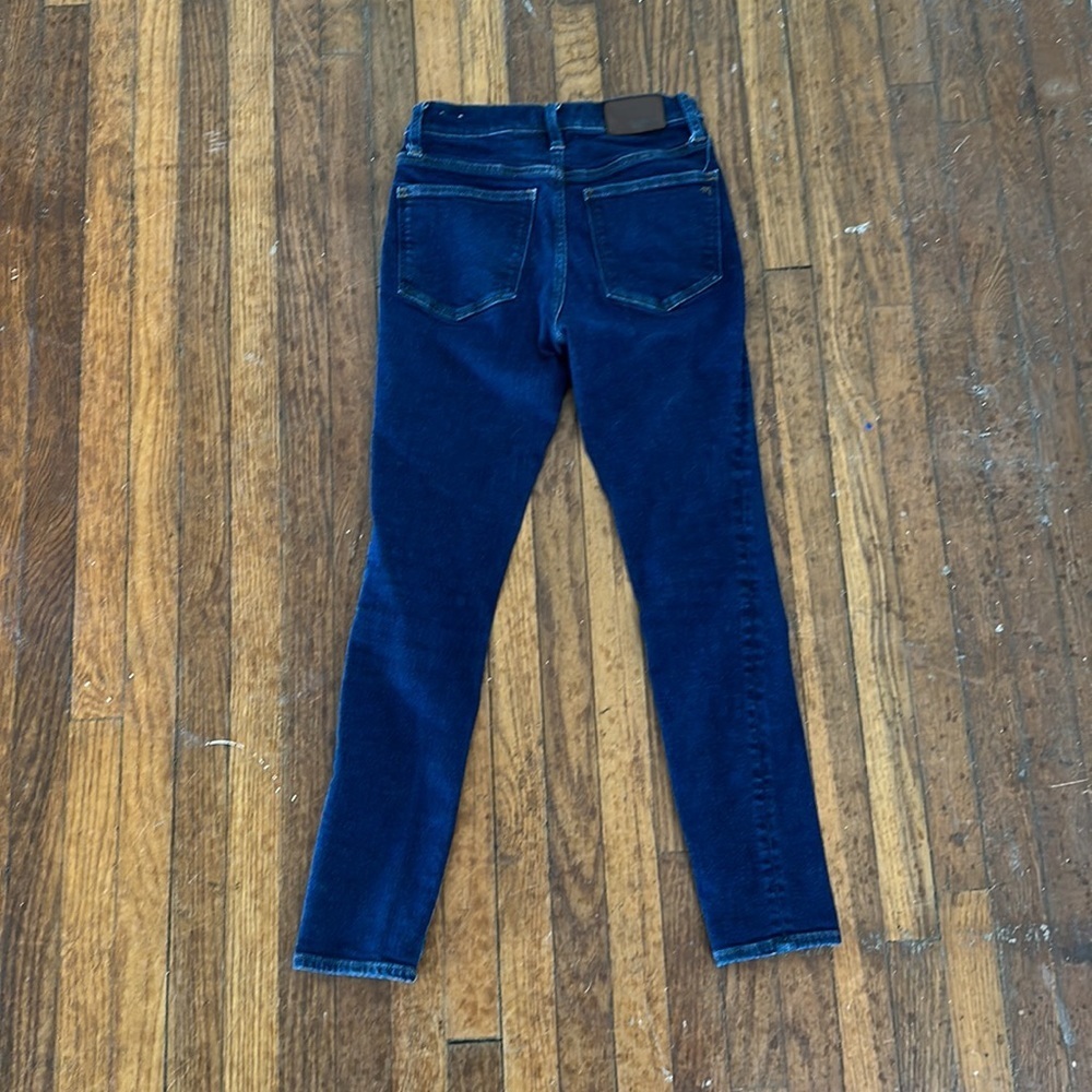 Sz 24 Madewell Mid Rise Skinny Jean dark wash - Picture 2 of 5